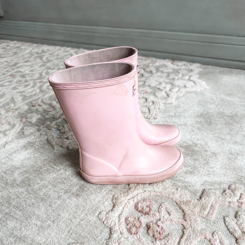 Pink Hunter Boots size 10 (US)
